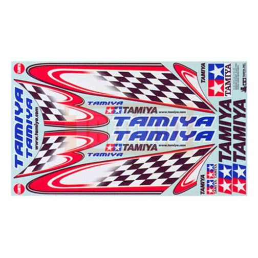 Tamiya Karosserie-Aufkleber Typ A „Racing Flag“ #53550