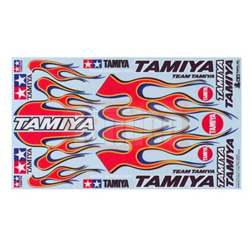 Tamiya Karosserie-Aufkleber Typ B „Racing Flames“ #53551