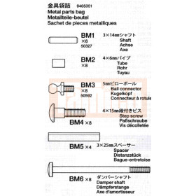 Tamiya Metallteile-Beutel (Super) Clod Buster #9405351