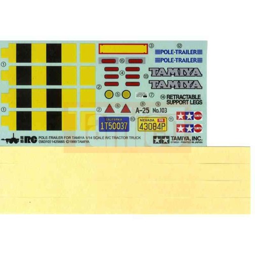 TAMIYA CARSON SCHMITZ   CARGOBULL Aufkleber Sticker 