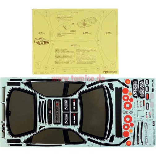 WMS RC SHOP Modellbau Shop - Nissan Skyline GTR34 Lexan Karosserie Set für  Tamiya