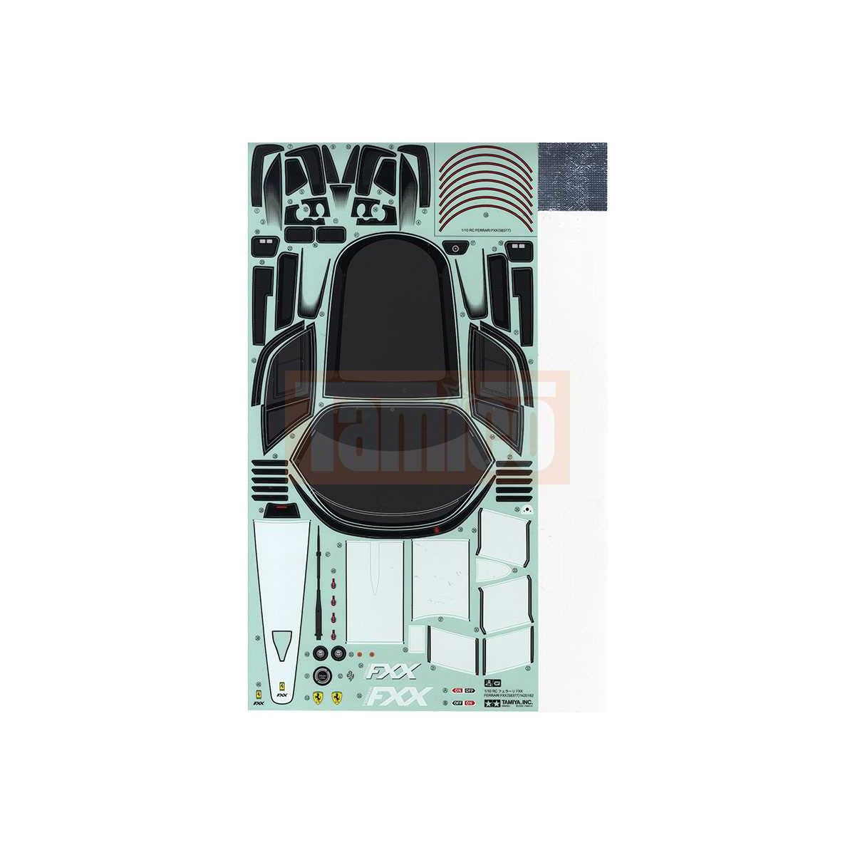 Tamiya Aufkleber Ferrari FXX #9495497 box