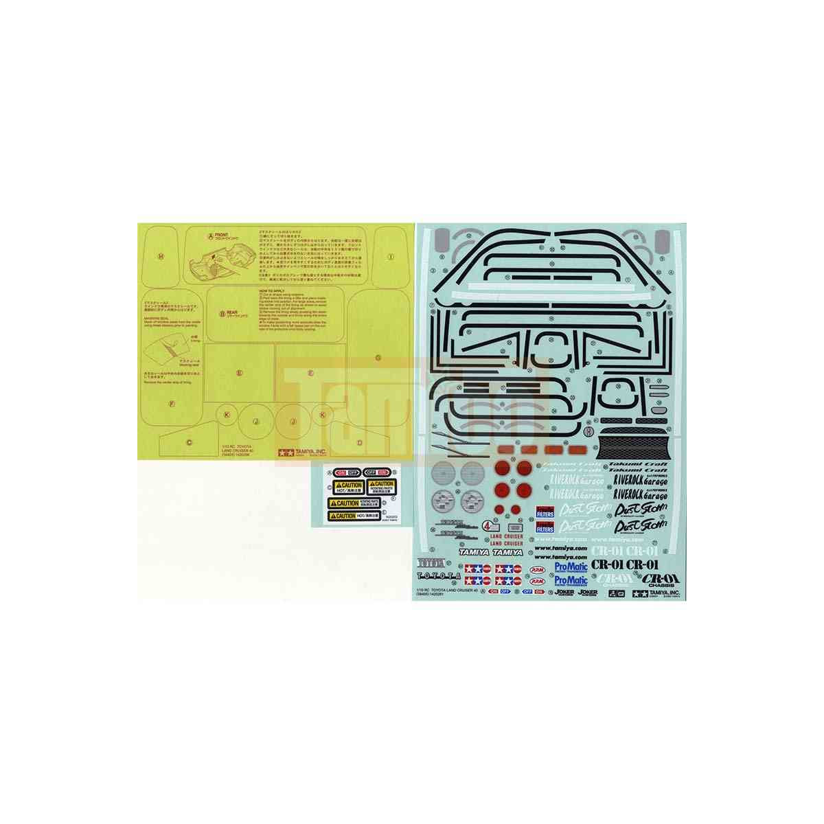 Tamiya #19495539 Sticker Bag for 58405