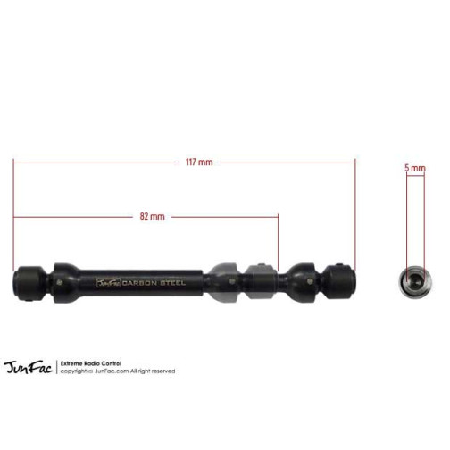 JunFac Stahl Universal Antriebswellen (2 Stk.) für Axial...