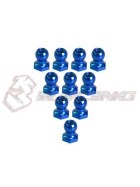 3Racing 4,8MM Hex Ball Stud L=5 (10  Stk.) - Blue