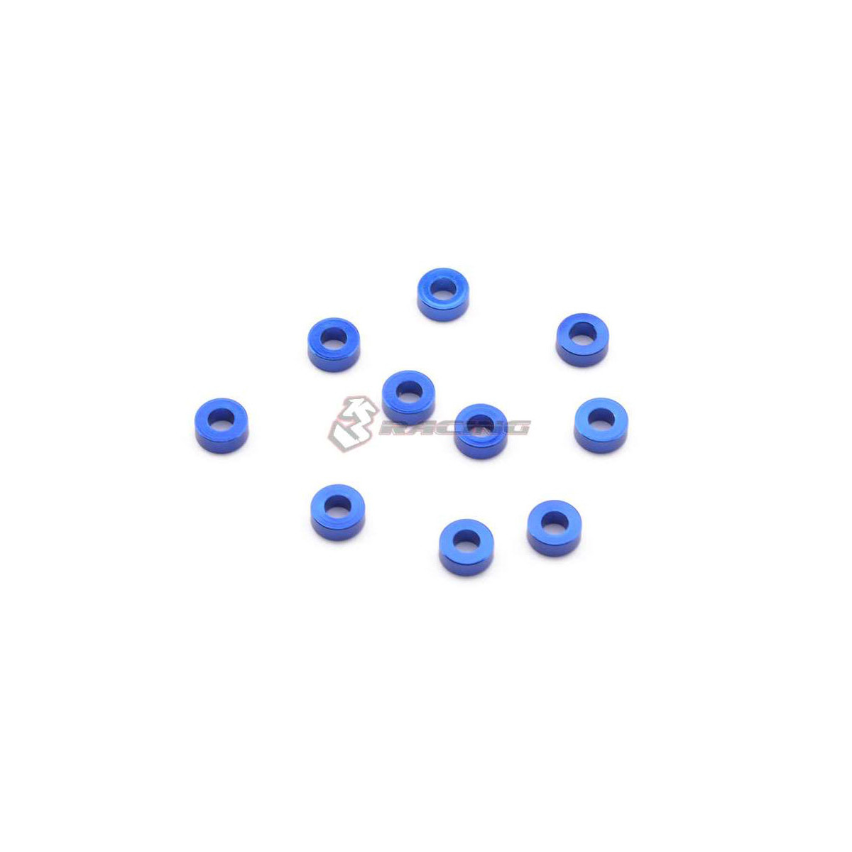 3Racing Alu M3 Flat Unterlegscheibe 3,0mm (10  Stk.) - Blue
