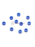 3Racing Aluminium M3 Flat Washer 3,0mm (10 Pcs) - Blue