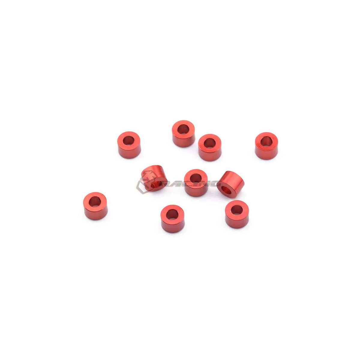 3Racing Alu M3 Flat Unterlegscheibe 4,0mm (10  Stk.) - Red