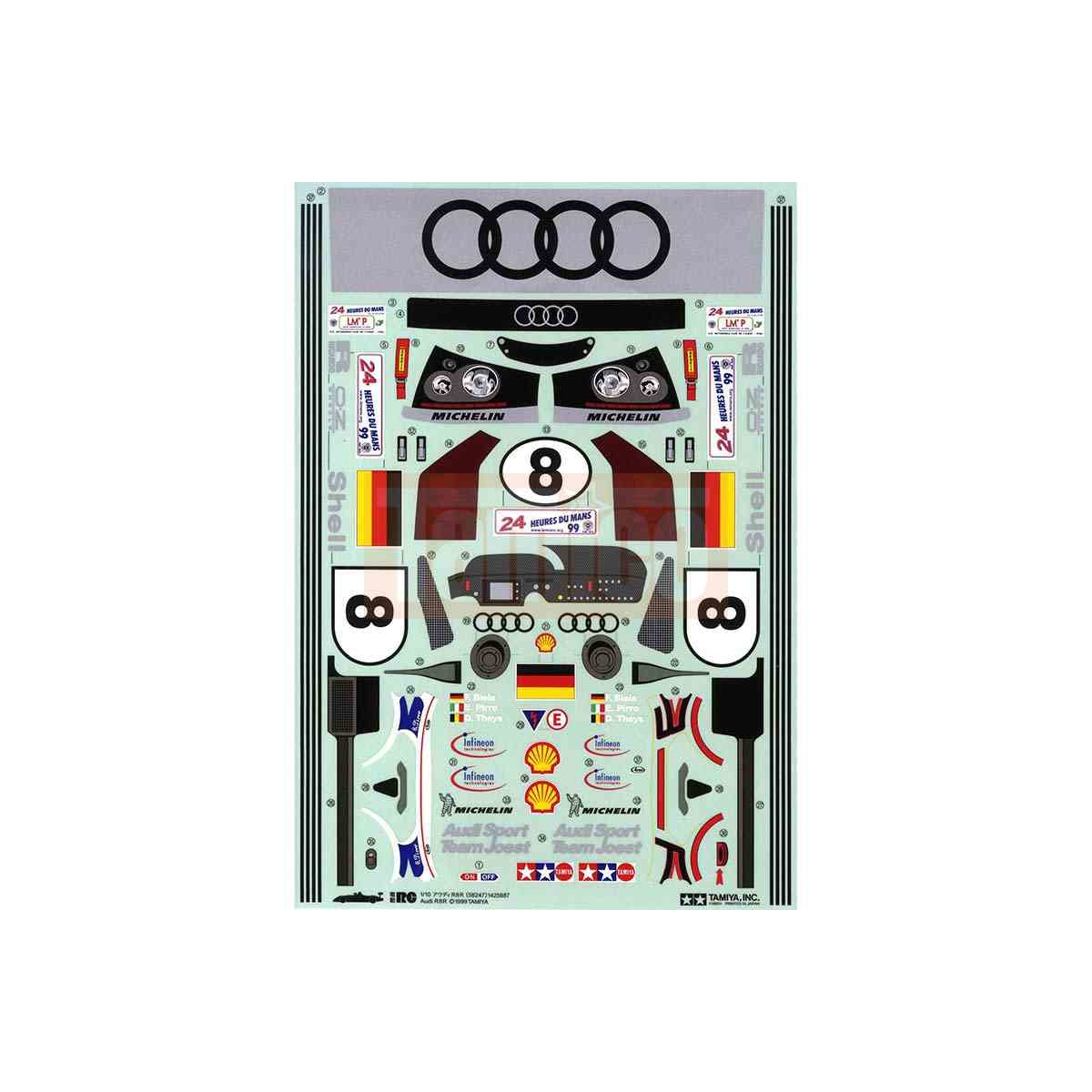 Kit De 9 Roulements à Billes Pour Modèle Réduit Tamiya Audi R8R (F-103LM) - Précision ABEC 5 - Neuf