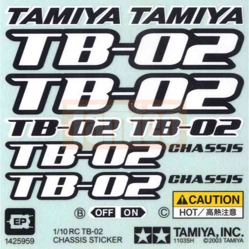 Tamiya #11425959 Sticker for 58310
