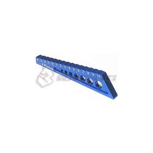 3Racing Chassis Droop Gauge -4 to 10mm - Blue