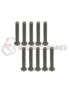 3Racing M3 x 20 Titanium Button Head Hex Socket - Machine (10 Pcs)