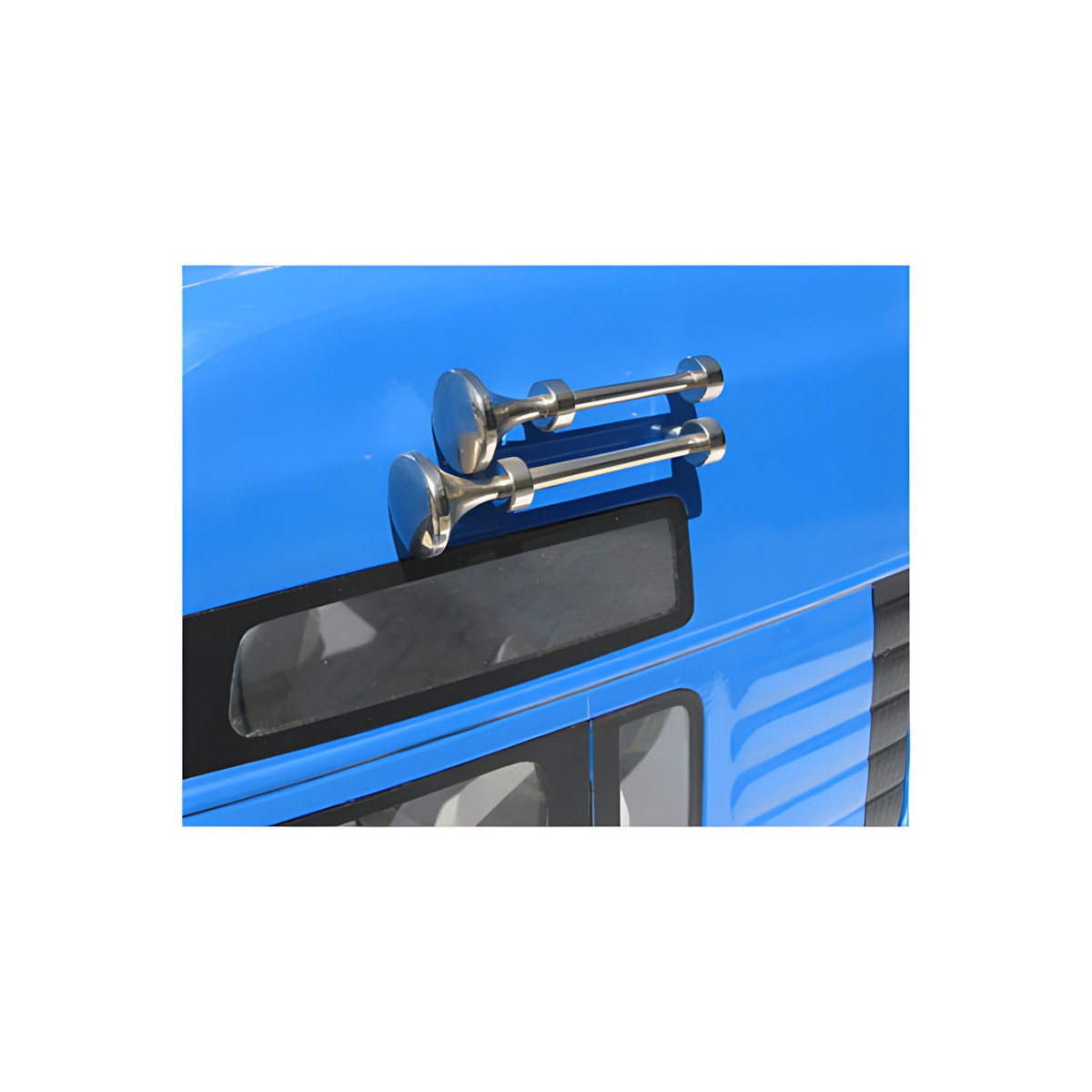 Carson 500907096 Truckfanfaren-Set lang/kurz vernickelt...