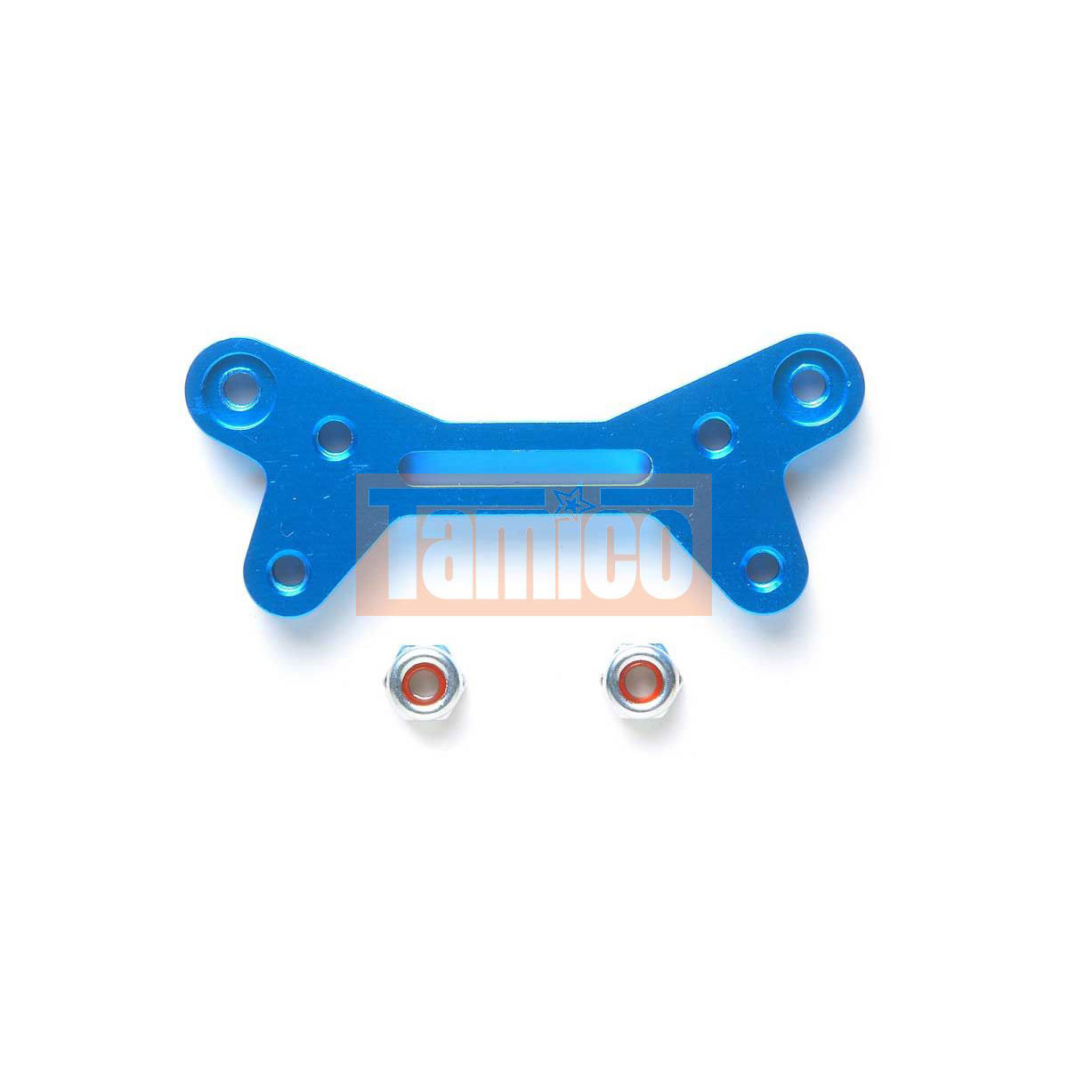 Tamiya 40544 Alu Querlenker-Halterung vorne blau GT-01...