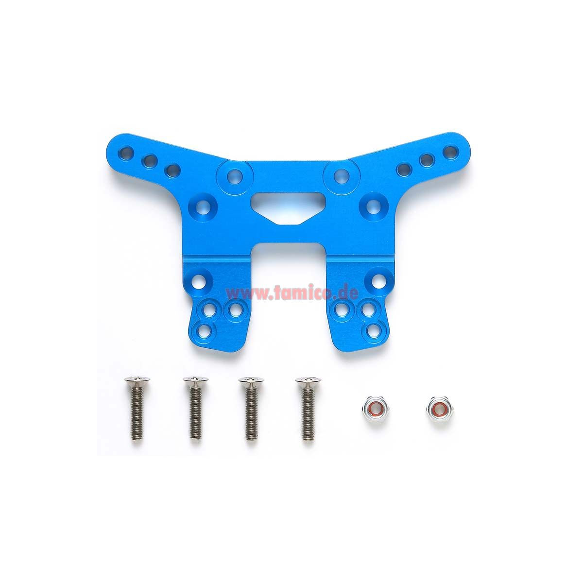 Tamiya Alu Dämpferbrücke hinten (blau) GT-01...