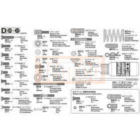 Tamiya Metallteile-Beutel D (TB-03) #9400753