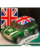 Tamiya Mini Cooper Racing (Union Jack) lackiert (M-05) Bausatz #84183