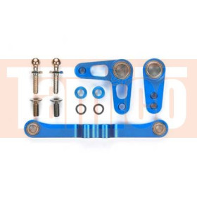 Tamiya Alu Ackermann Lenkhebel (blau) TA05-VDF #84150