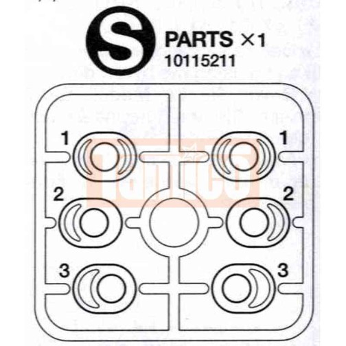 Tamiya 10115211 S-Parts (axle bearing) F103/ F104(W) / RM-01