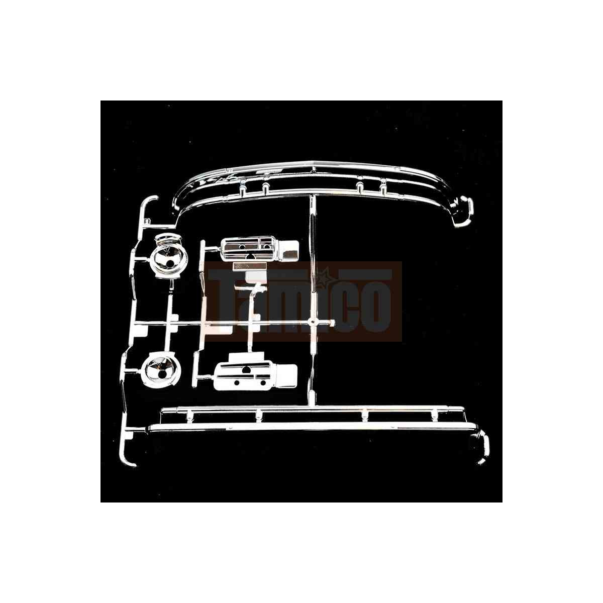 Tamiya Reflektoren/Grill-Set 56325 – Chrom, Für Modellbau | Aluminiumlegierung, Einfach Zu Installieren