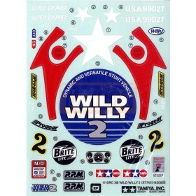 Tamiya Aufkleber für Wildy Willy 2 XB RTR