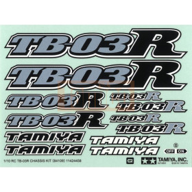 Tamiya Logo Aufkleber TB03R Chassis 84109