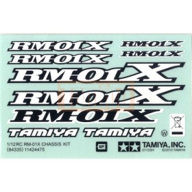 Tamiya Logo Aufkleber RM-01X Chassis 84335