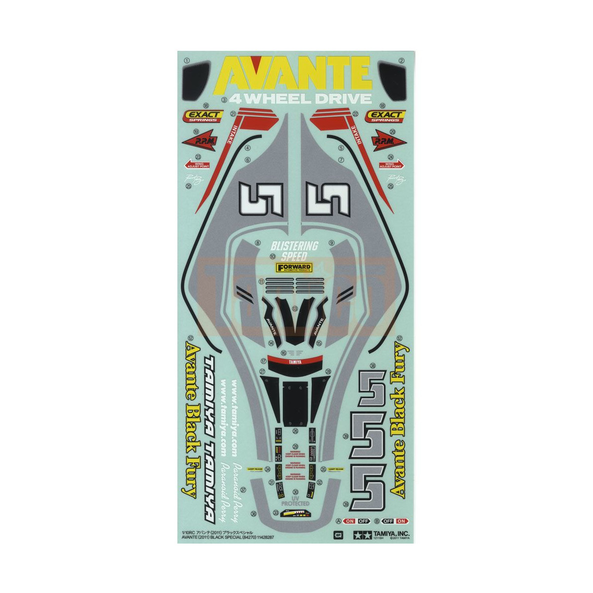 Tamiya #11428287 STICKER : 84270