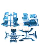 Tamiya A-Teile / D-Teile (Chassis, blau verchromt) M-05  #84224