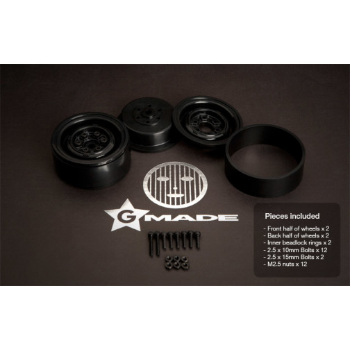 Gmade Felgen VR01 Beadlock 1,9 (schwarz, 2 Stk.)
