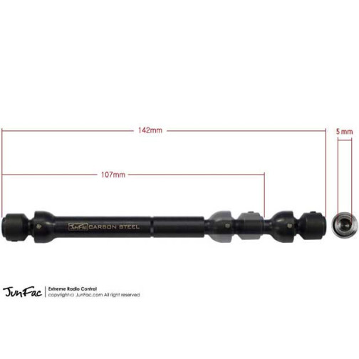 JunFac Stahl Universal Antriebswelle für Tamiya CC-01
