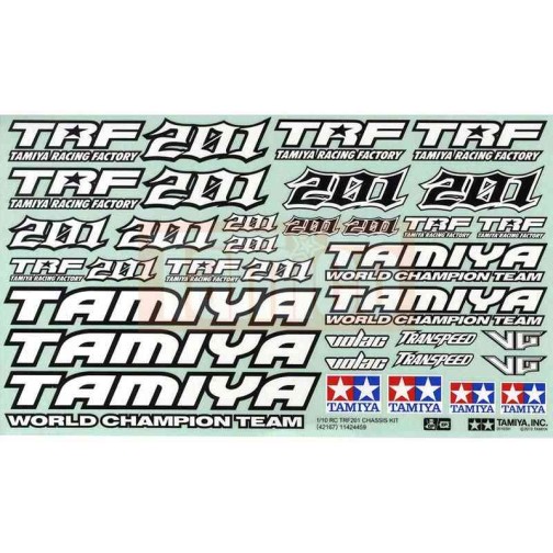 Tamiya Aufkleber TRF201 Sticker-Satz #11424459