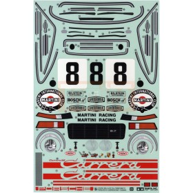 Tamiya 19495802 Aufkleber / Sticker Porsche 911 Carrera RSR Martini