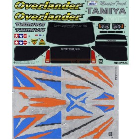 Tamiya 19805956 Sticker / Aufkleber Overlander Truck