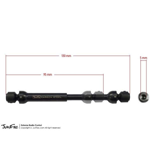 JunFac Stahl Universal Antriebswelle (95-130mm) für RC4WD...