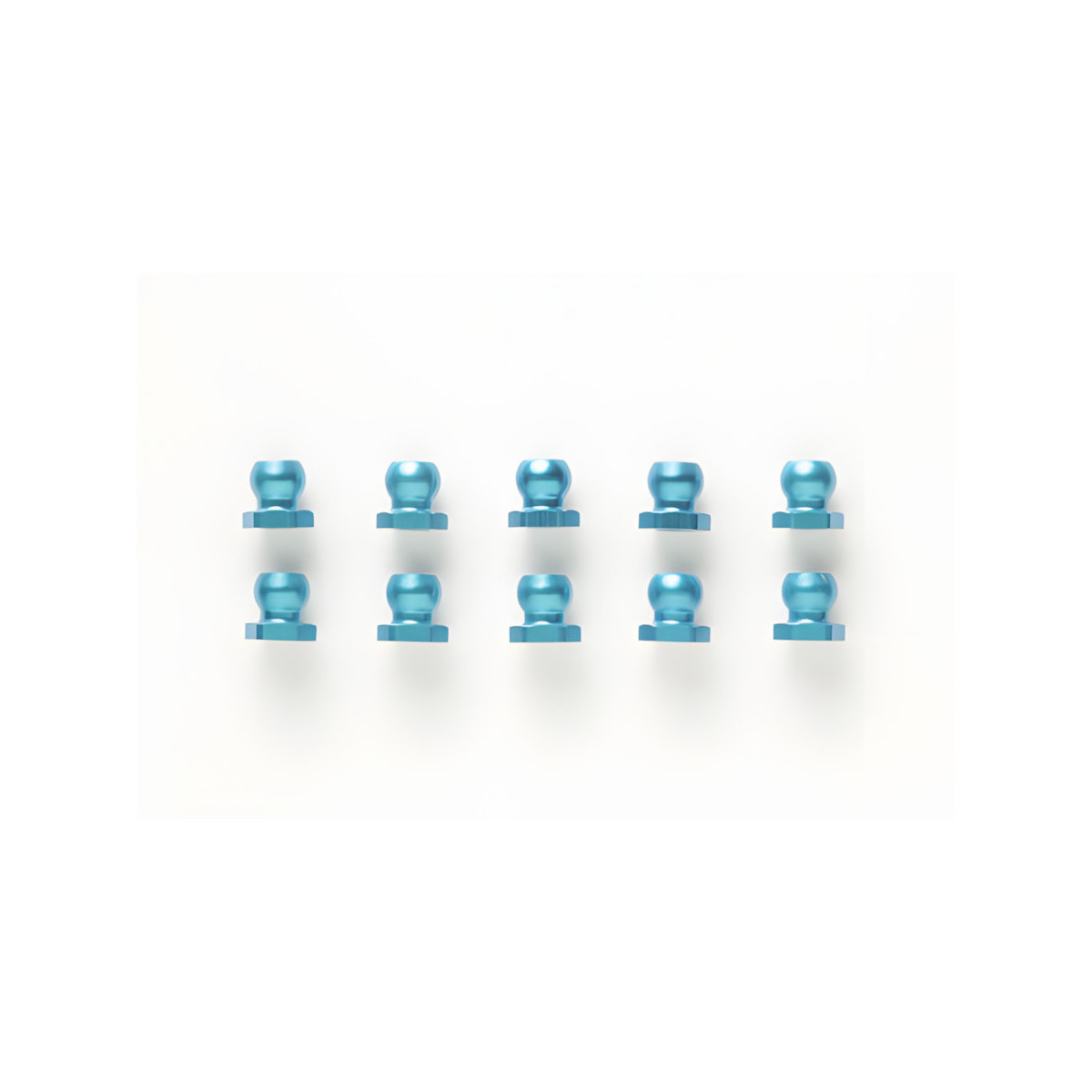 Tamiya #53869 5mm Alu. S Ball Nut Blue *10