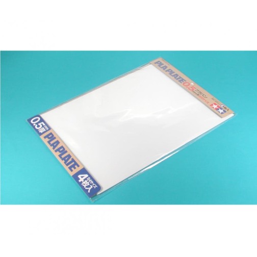 Tamiya 70122 Polystyrol Platte weiß 0.3x257x364mm (5)