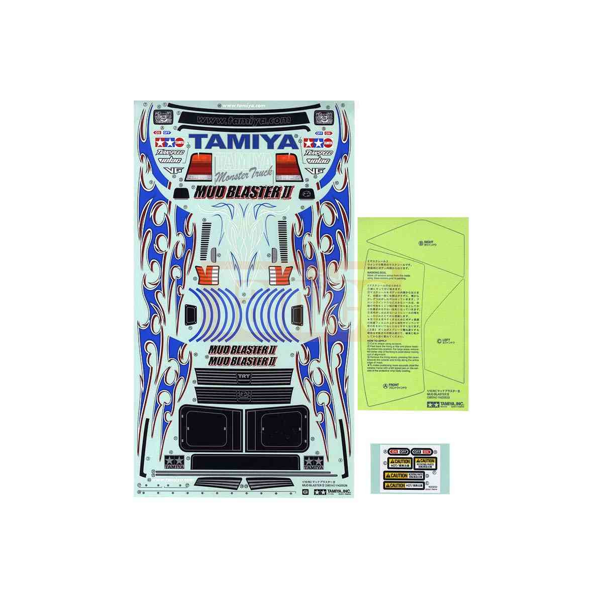 Tamiya Aufkleber Mud Blaster II (58514) WT-01 Chassis...