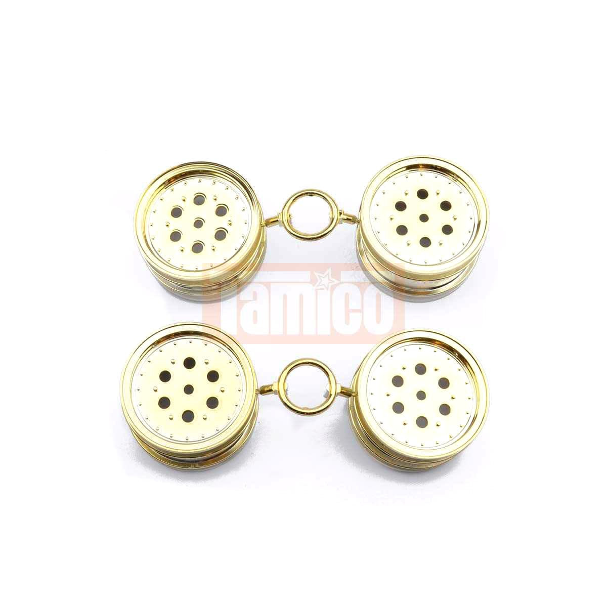 Tamiya Felgen-Satz (vorn und hinten, gold) Supershot...