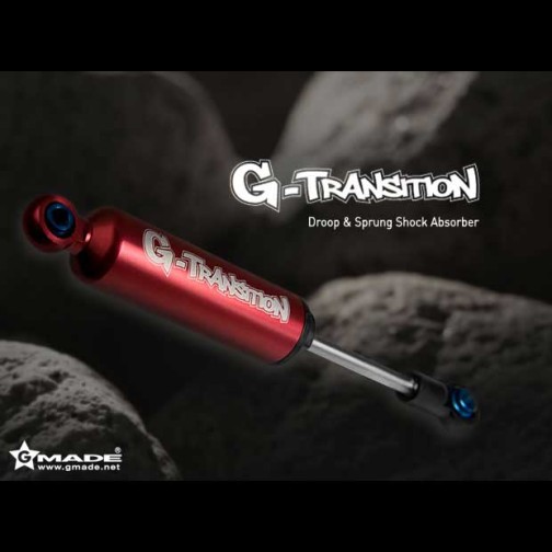 Gmade Alu Dämpfer G-TRANSITION (4 Stk., rot) 90mm für Tamiya CR-01