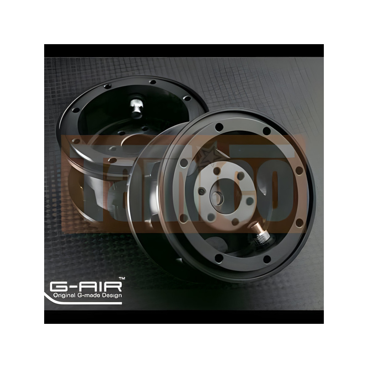 Gmade 2.2" GT G-Air System Beadlock Felgen schwarz...