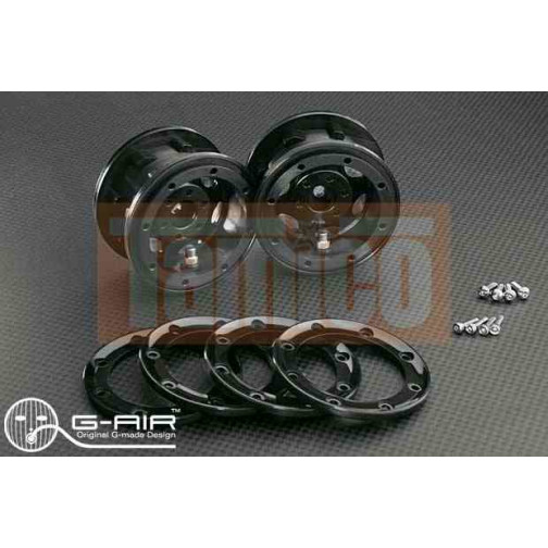 Gmade 2.2 GT G-Air System Beadlock Felgen schwarz (2 Stk.)