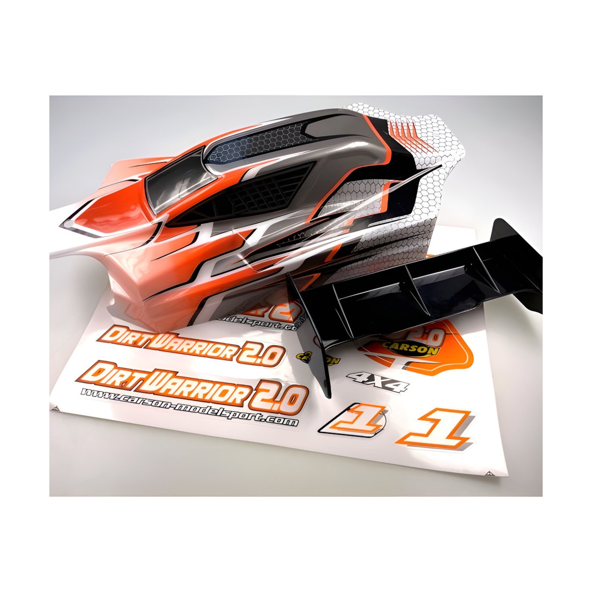 Carson 500800081 X10EB Dirtwarrior Sport Karosserie