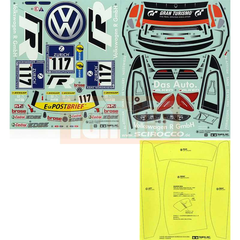 Tamiya - TT-01E VW Scirocco GT-24 (Neu (gemäss Beschreibung)) in