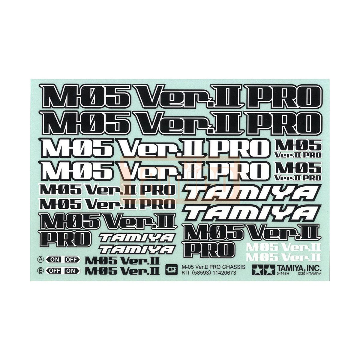 Tamiya #11420673 M-05 PRO.2 LOGUE STICKER : 58593