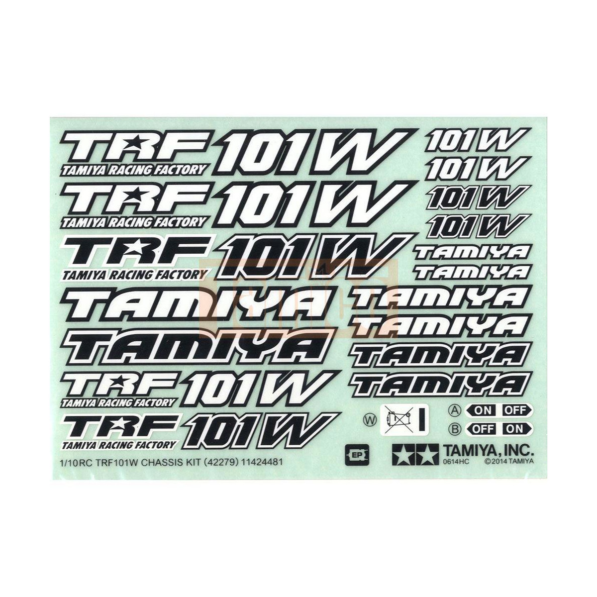Tamiya #11424481 TRF101W LOGUE STICKER : 42279