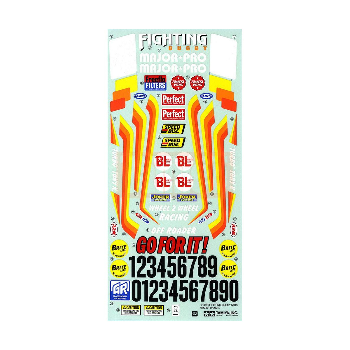Tamiya #11428319 STICKER : 84389