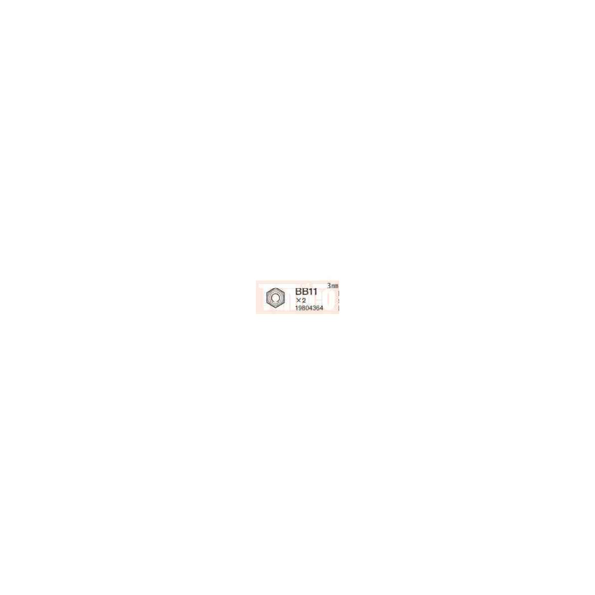 Tamiya #19804364 3mm Lock Nut (10 pcs.)