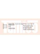 Tamiya #19804396 3.05x4.5x4.7mm Flanged Tube(Fl.coated)x2