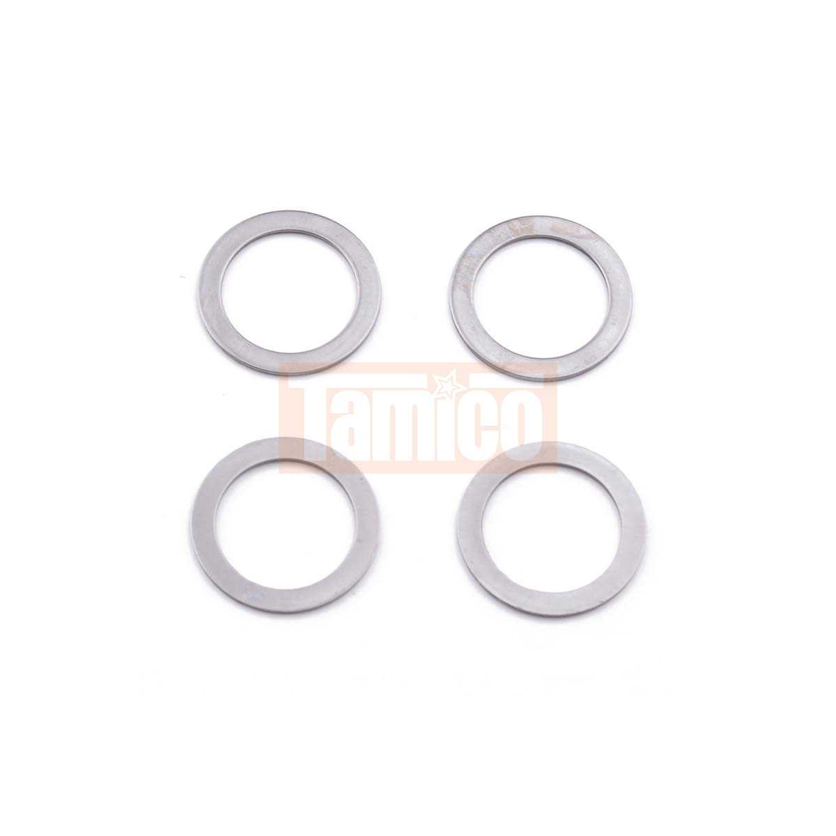 Tamiya #19804400 17mm THRUST WASHER(4 pcs.)